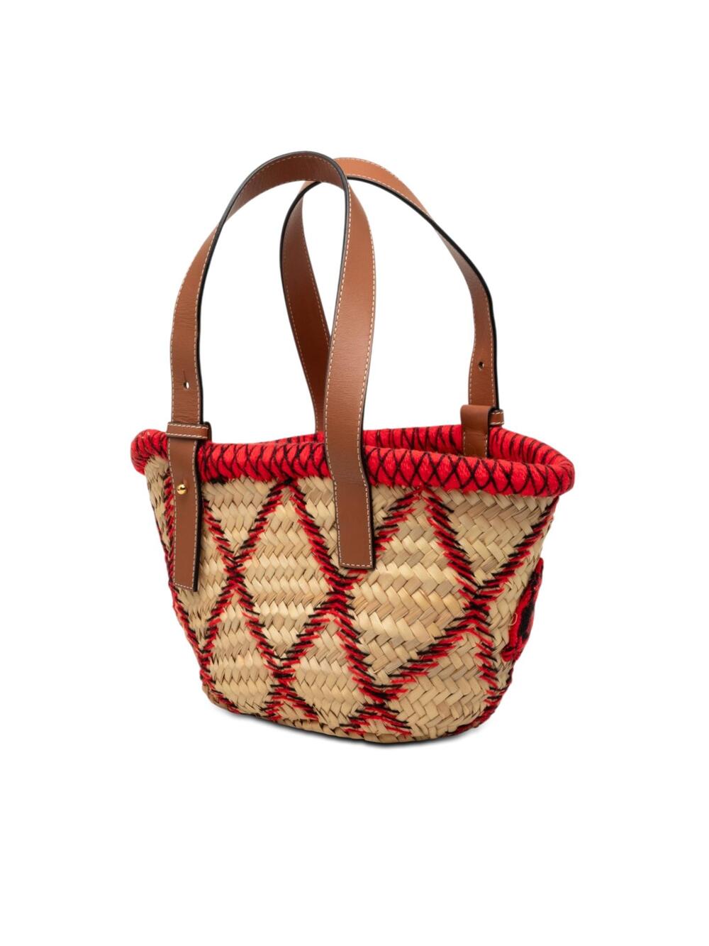 Loewe Small Raffia Animal Embroidered #278663l70b View 2